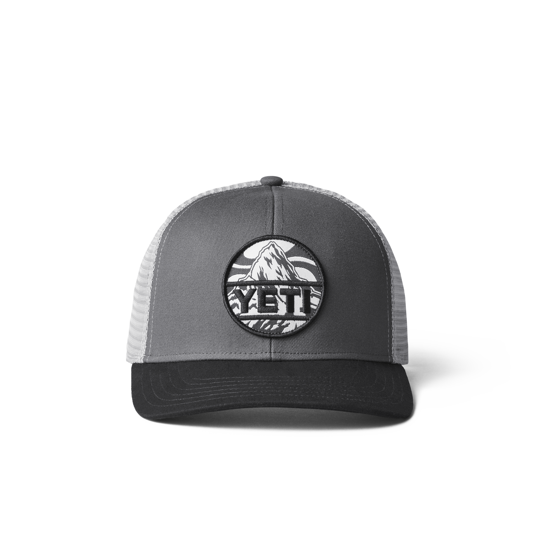 YETI Mountain Badge Trucker Hat Black