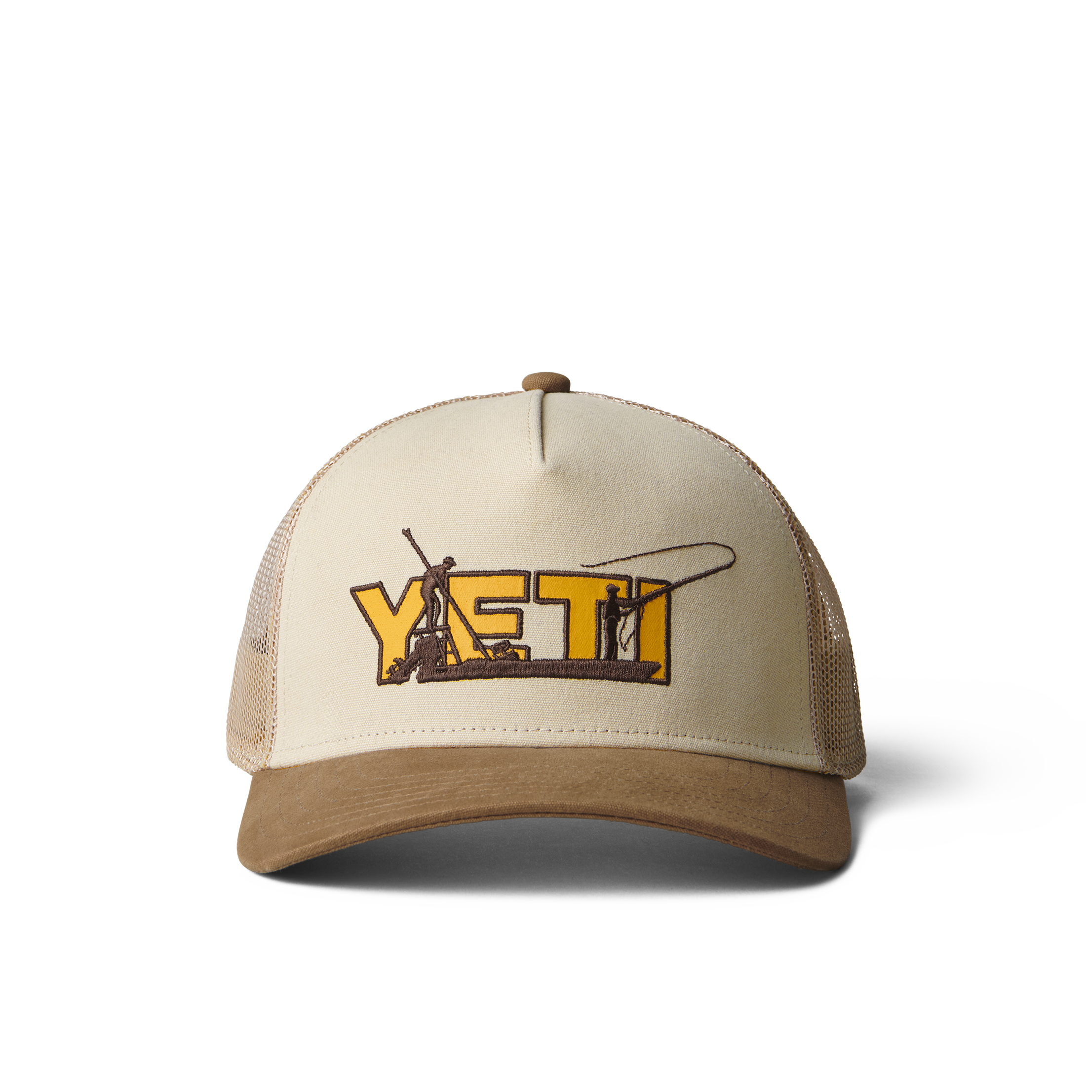 YETI Skiff Trucker Hat Khaki/Alpine Yellow